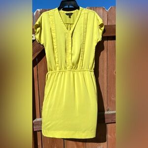 Banana Republic Yellow Mini Dress